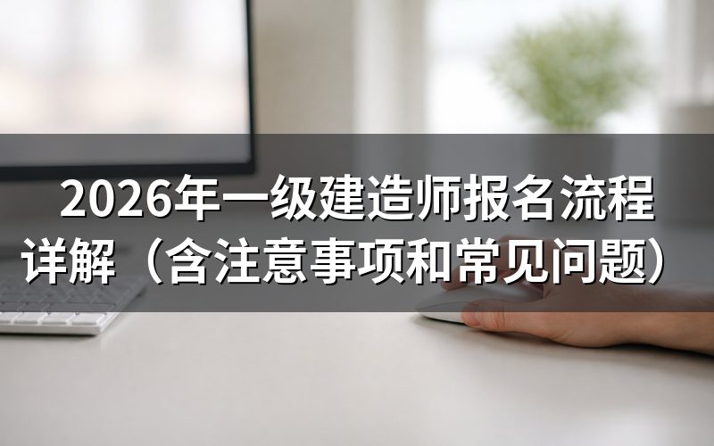 一级建造师报名入口在哪里?