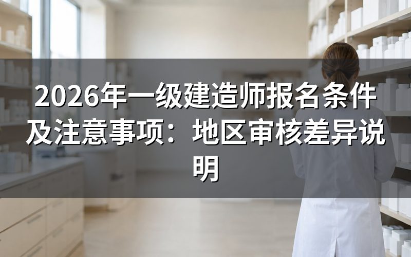 一级建造师报名审核存在地区差异