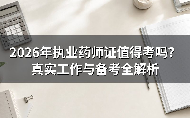 执业药师证的真实工作是什么样的?