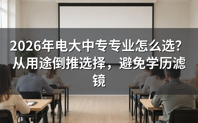 电大中专专业有哪些?