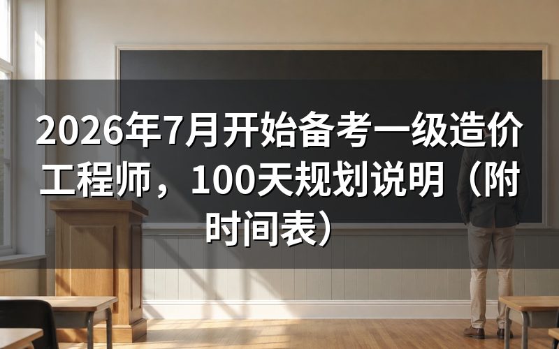 一、7月开始备考一造,来得及吗?