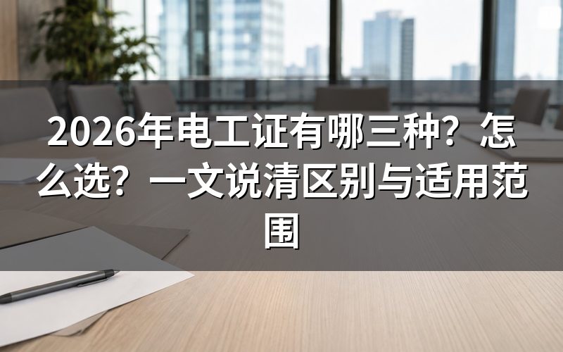 电工证有哪些种类？