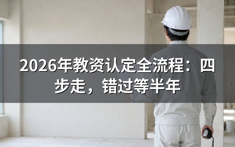 教资认定分几步?