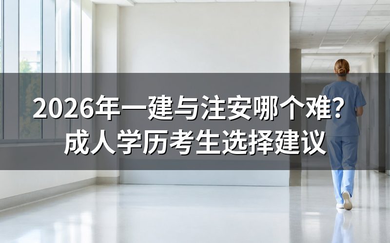 一建和注安哪个难？先问自己三个问题