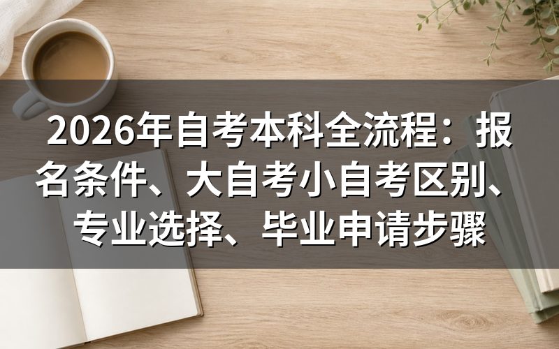 首步:自考本科报名条件是什么?
