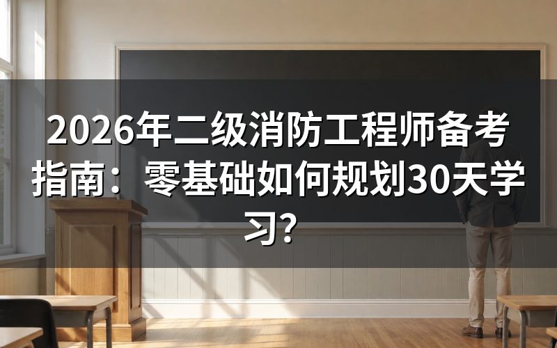 二级消防工程师考什么？