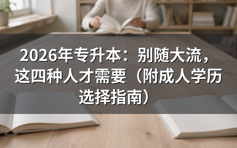 专升本的本质:一张普通本科文凭,不是人生跳板