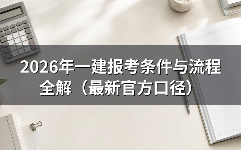 一建报考条件是什么?