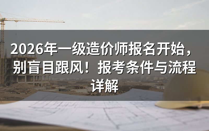 一级造价师考试是什么?国家承认吗?