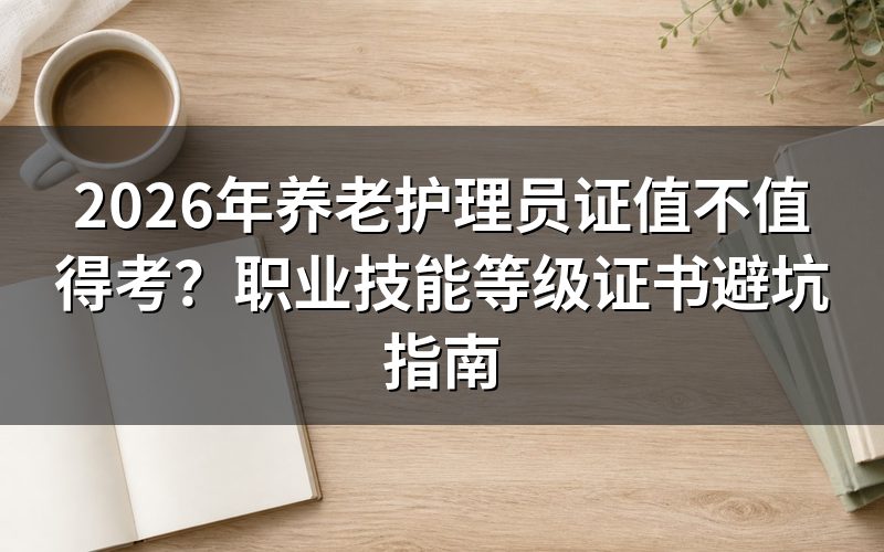 养老护理员证是什么性质的证书？