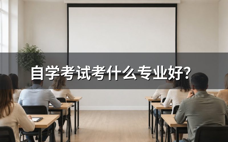 自学考试专业选择建议