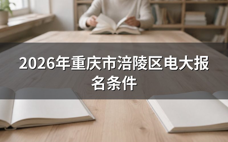 重庆市涪陵区电大报名条件