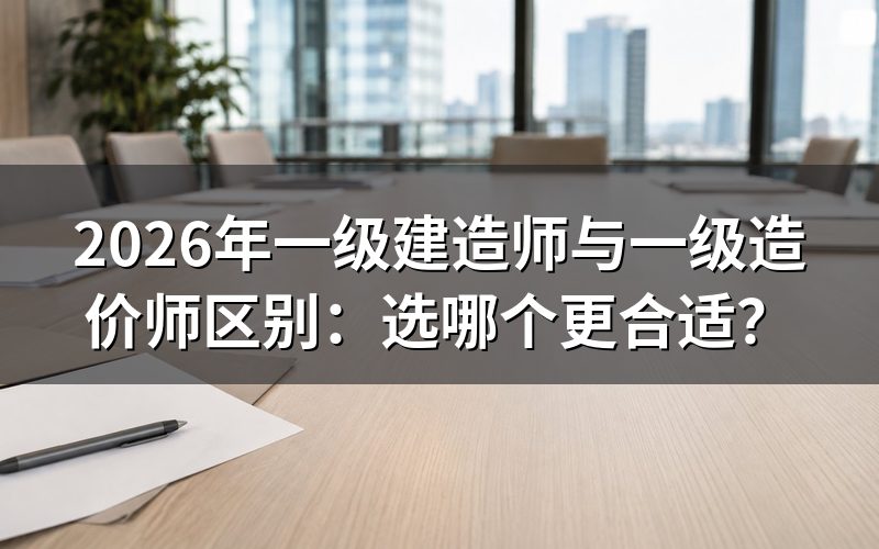 一建和一造的角色定位有何不同?