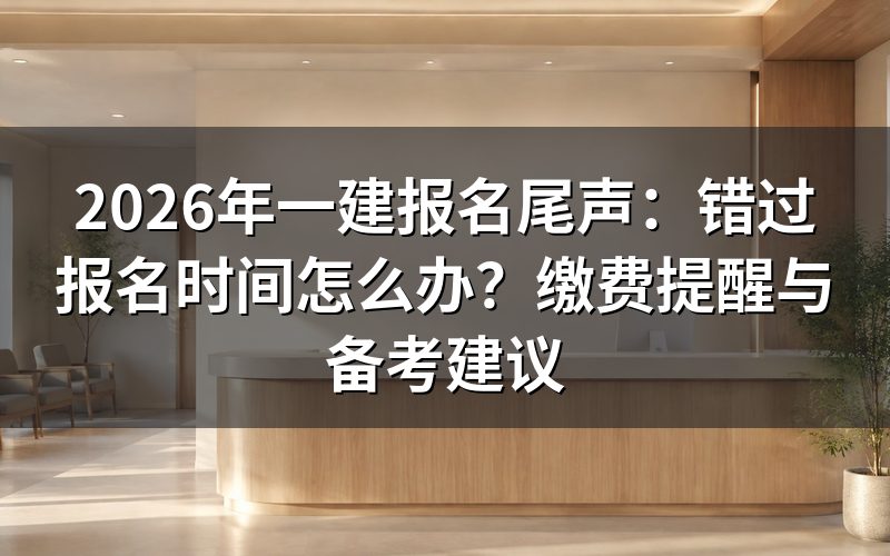 一建报名截止时间是什么时候?