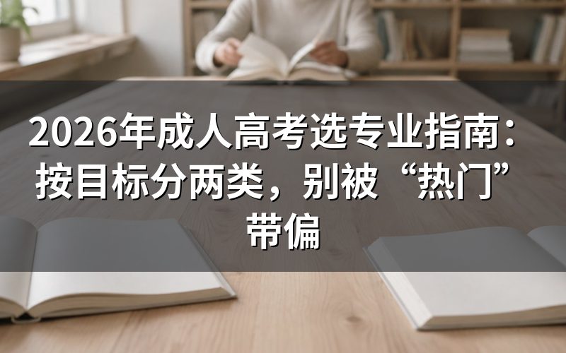一、选专业前,先问自己三个问题