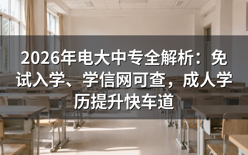 什么是电大中专?