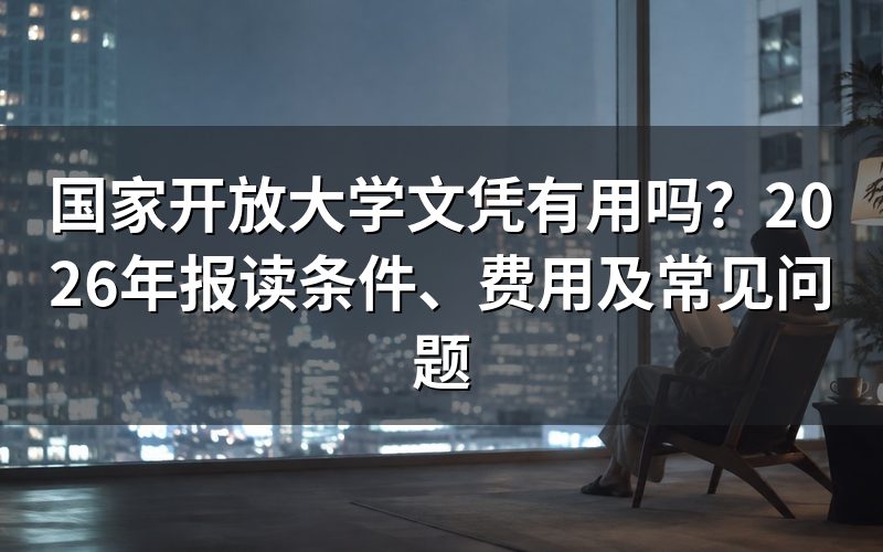 国家开放大学是什么性质的学校?