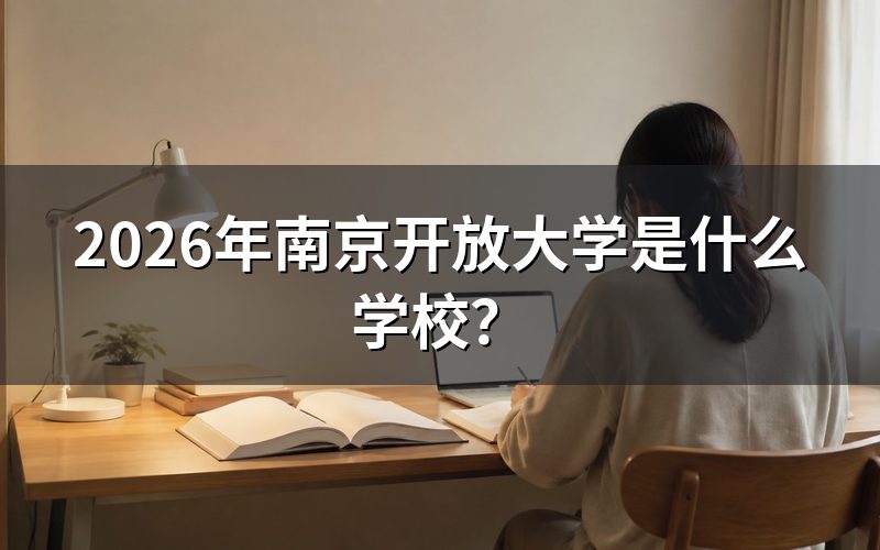 南京开放大学和江苏开放大学是什么关系?