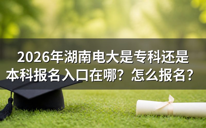 湖南电大到底是专科还是本科?都办。