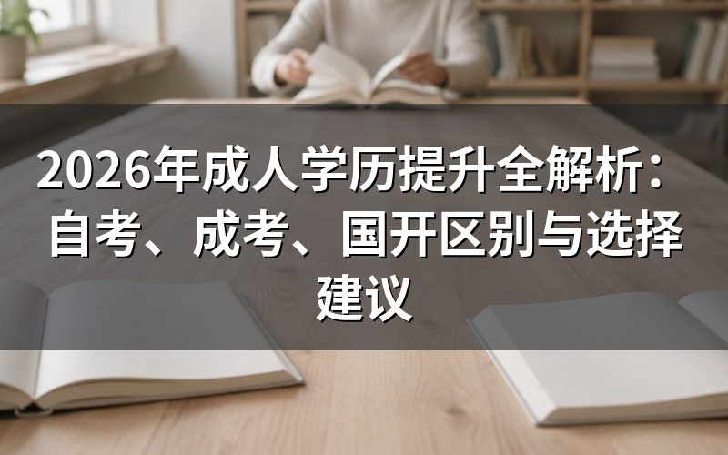 自考、成考、国开都是国家承认的学历吗?