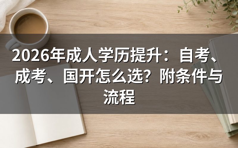 成人学历提升有哪些形式?