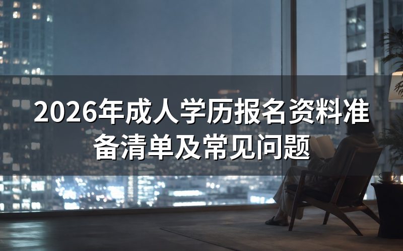 一、报名需要准备哪些材料?
