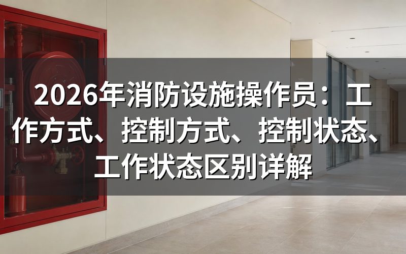 工作方式、控制方式、控制状态,到底有什么区别?