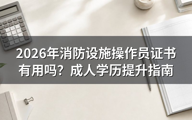 消防设施操作员证书是否被国家承认?