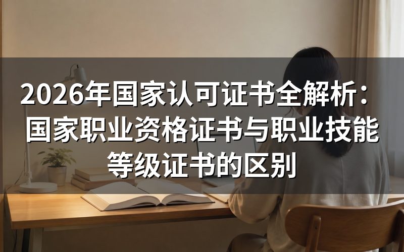 什么是国家职业资格证书？