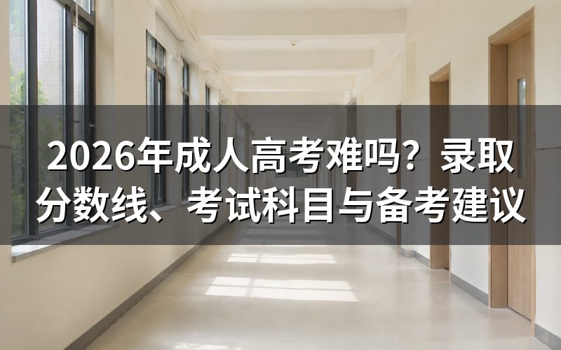 成人高考到底考什么?