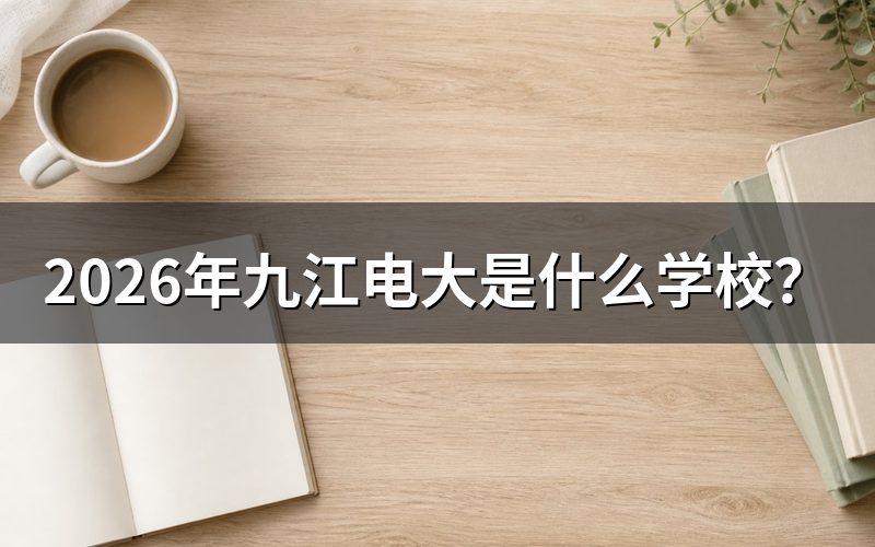 九江电大，到底是个什么学校