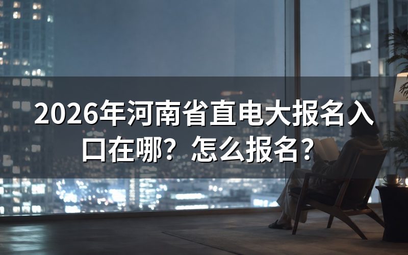 报名入口到底在哪