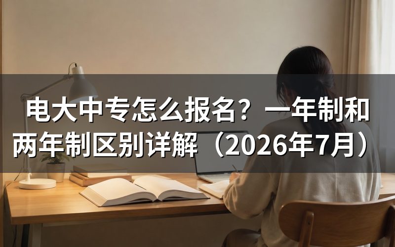 电大中专的学制有哪些?毕业要多久?