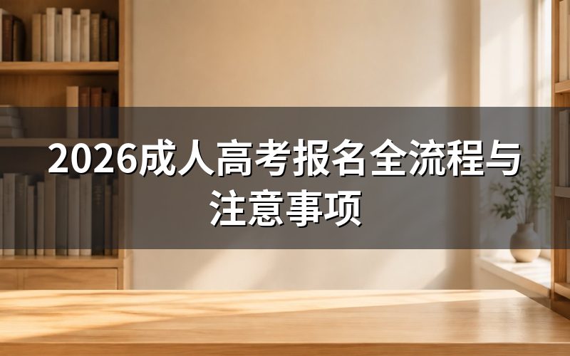 成人高考报名需要什么条件？
