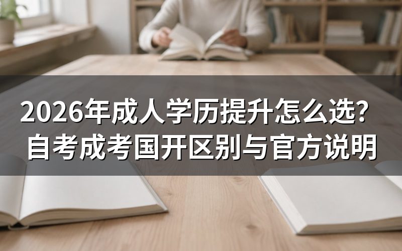 成人学历提升的三种形式:国家承认,学信网可查
