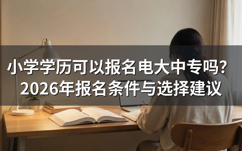 电大中专官方报名条件是什么?