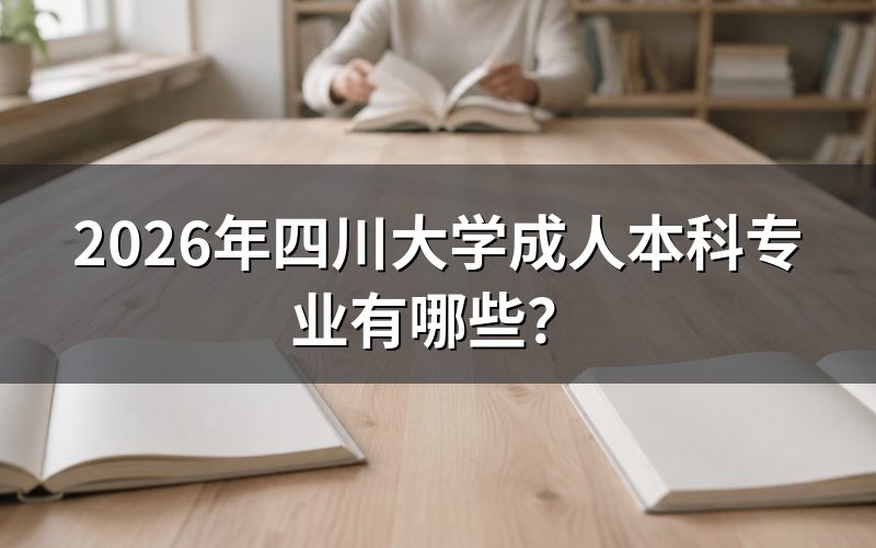一、2026年四川成人高考报考条件与专业选择