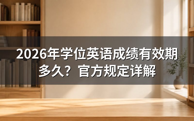学位英语成绩有效期:一年是谣言