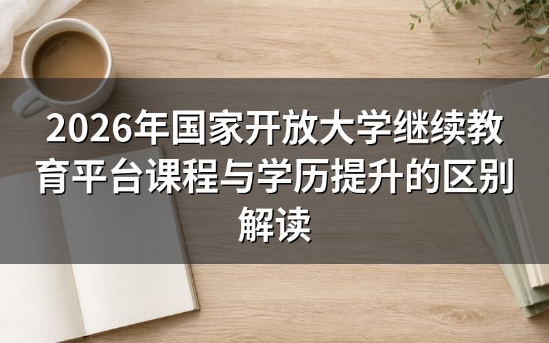 国家开放大学继续教育平台课程是什么?