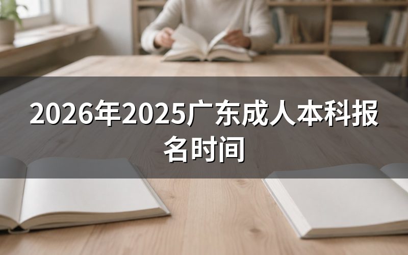 一、2025年广东成人本科报名关键时间节点回顾