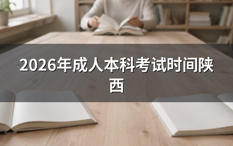 2026年陕西成人高考考试时间预测
