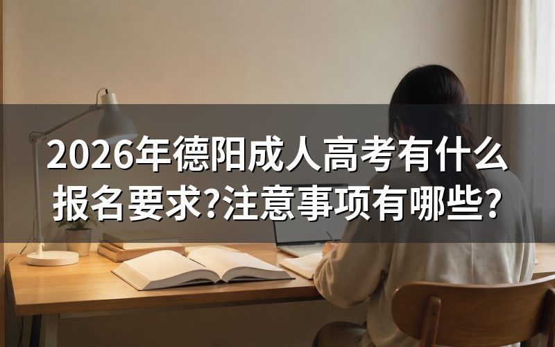 德阳成人高考报名需要满足哪些基本条件