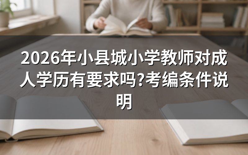 小学教师资格证对学历有什么要求?