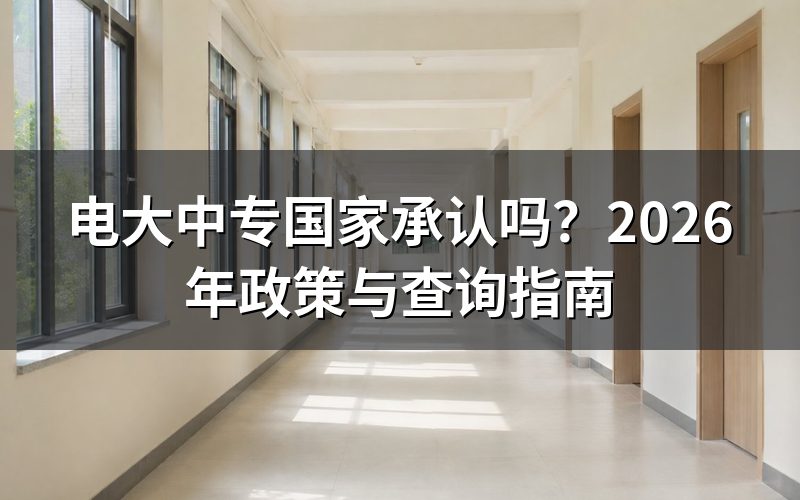 电大中专到底是不是正规学校？