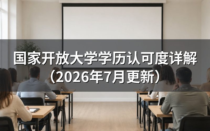 国家开放大学是什么性质的学校?