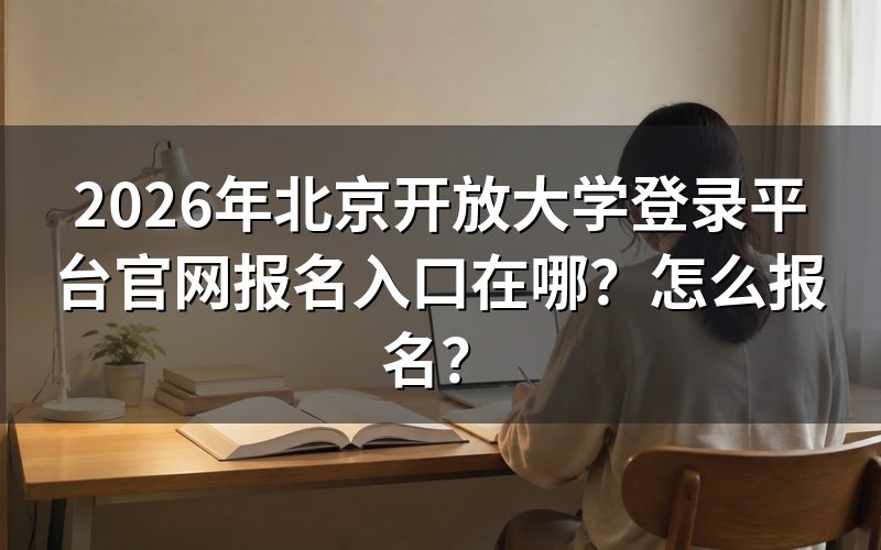 北京开放大学官网报名入口汇总