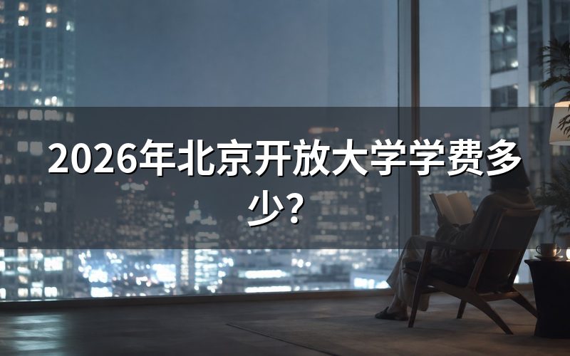 一、北京开放大学学费查询途径