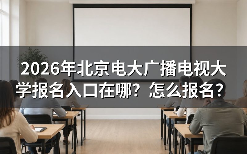 报名入口与查询途径