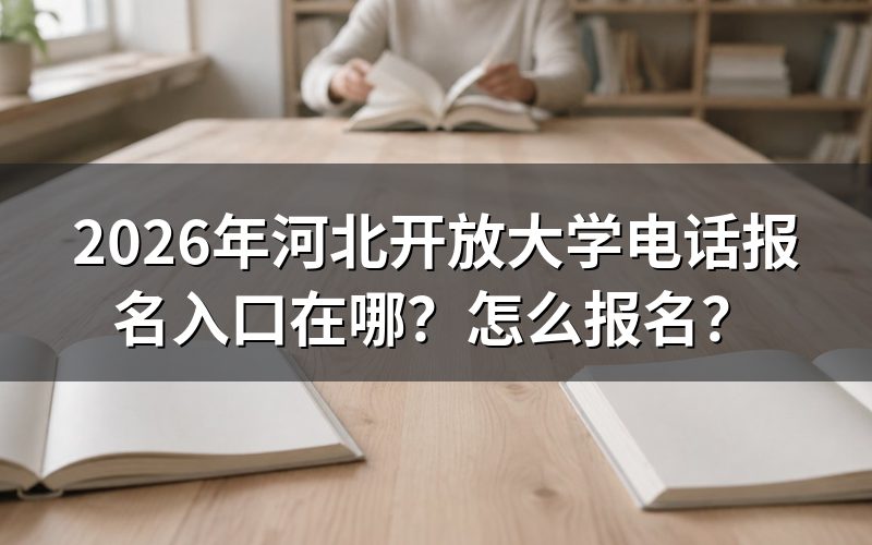 河北开放大学电话报名入口汇总