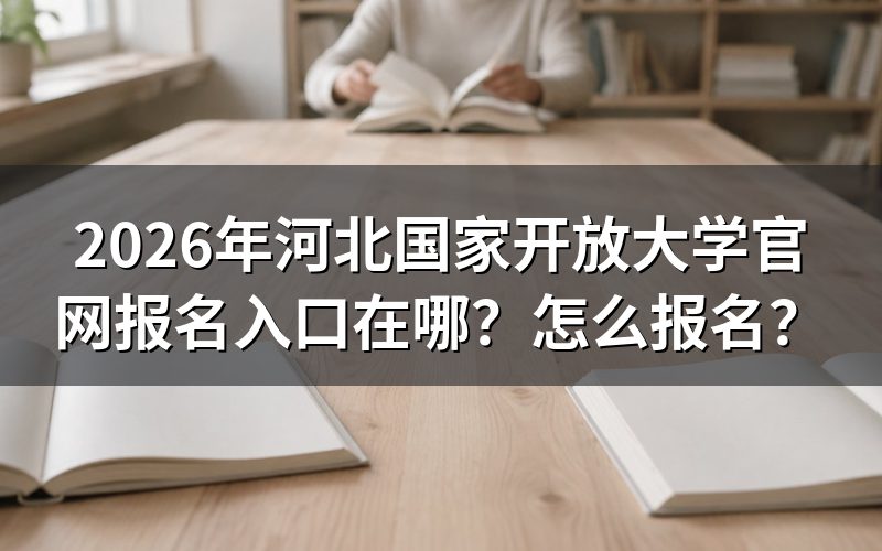 一、河北国家开放大学官网报名入口